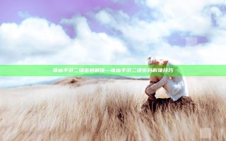 诛仙手游二级密码解锁—诛仙手游二级密码解锁技巧